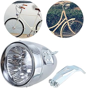 Amazon | 自転車ヘッドライトレトロバイク用ヘッドランプクラシック